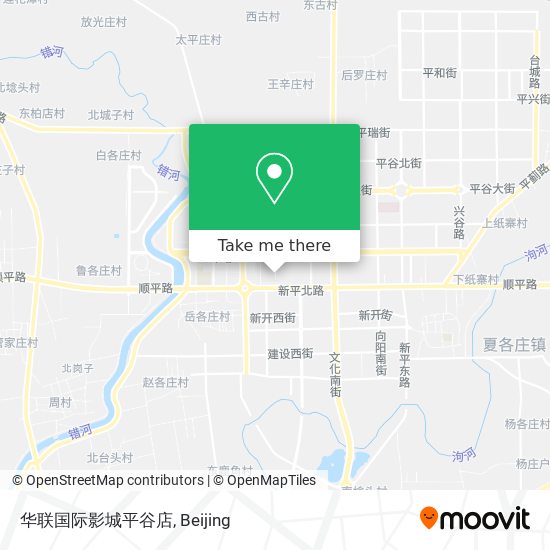 华联国际影城平谷店 map