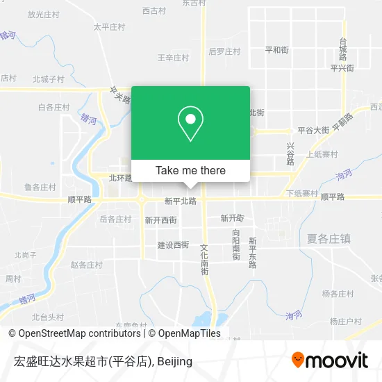 宏盛旺达水果超市(平谷店) map