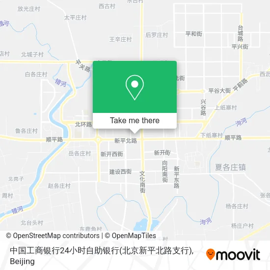中国工商银行24小时自助银行(北京新平北路支行) map