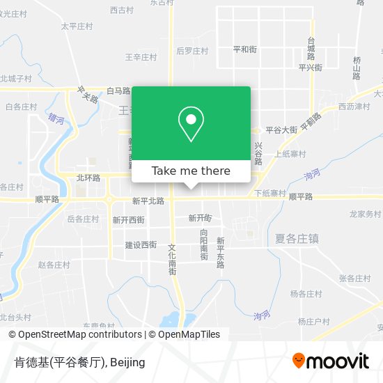 肯德基(平谷餐厅) map