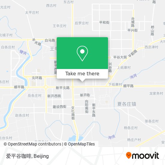爱平谷咖啡 map