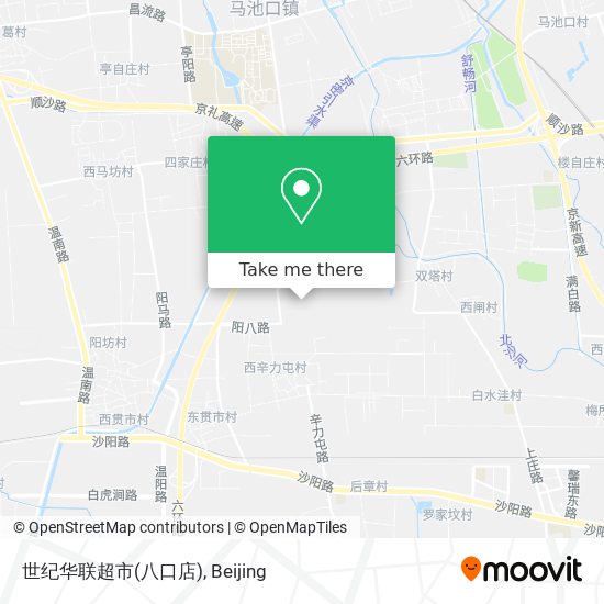 世纪华联超市(八口店) map