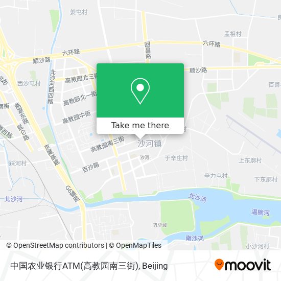 中国农业银行ATM(高教园南三街) map