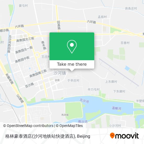 格林豪泰酒店(沙河地铁站快捷酒店) map