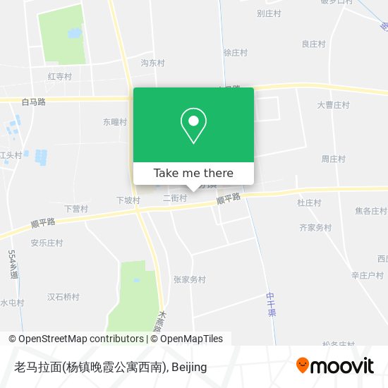 老马拉面(杨镇晚霞公寓西南) map