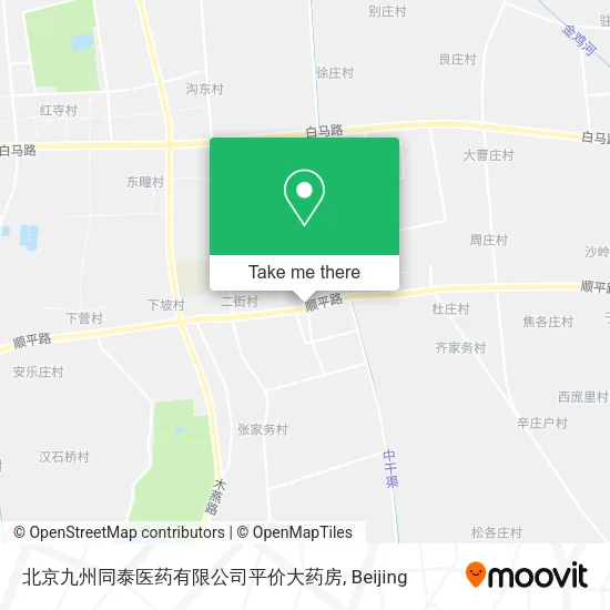 北京九州同泰医药有限公司平价大药房 map