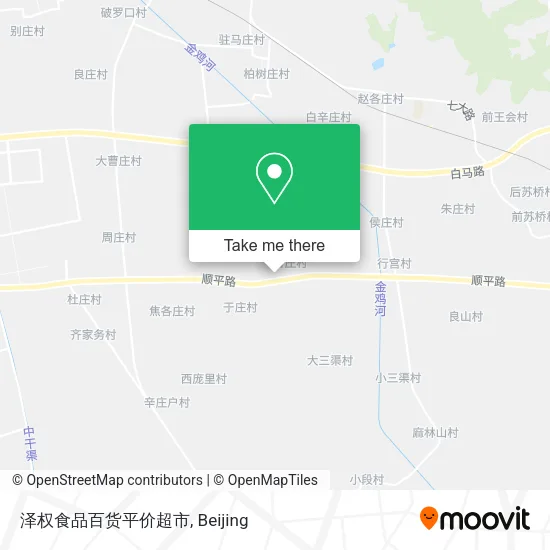 泽权食品百货平价超市 map