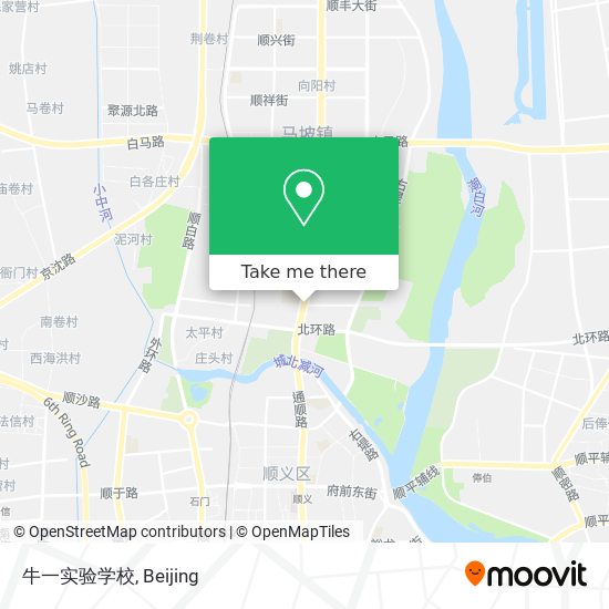 牛一实验学校 map