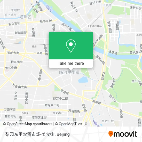 梨园东里农贸市场-美食街 map