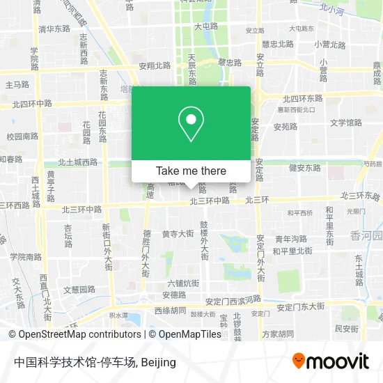 中国科学技术馆-停车场 map