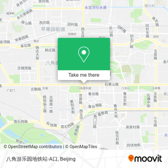 八角游乐园地铁站-A口 map