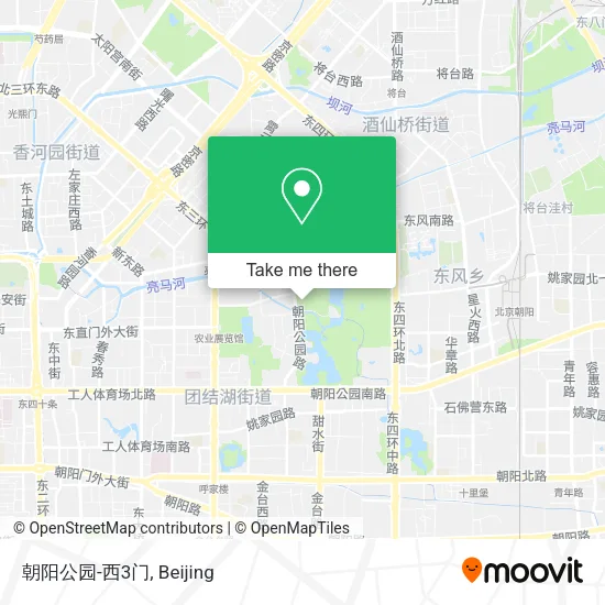 朝阳公园-西3门 map