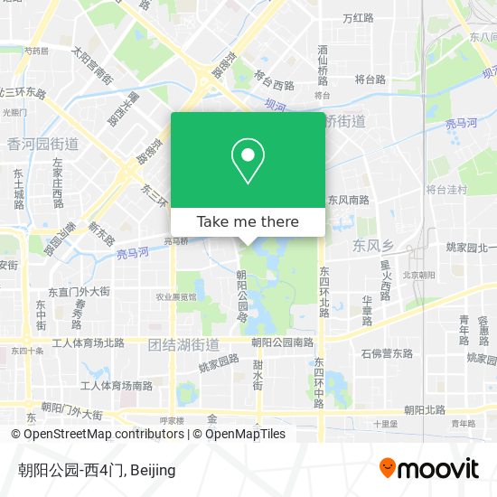 朝阳公园-西4门 map