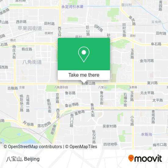 八宝山 map