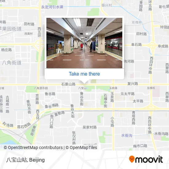 八宝山站 map