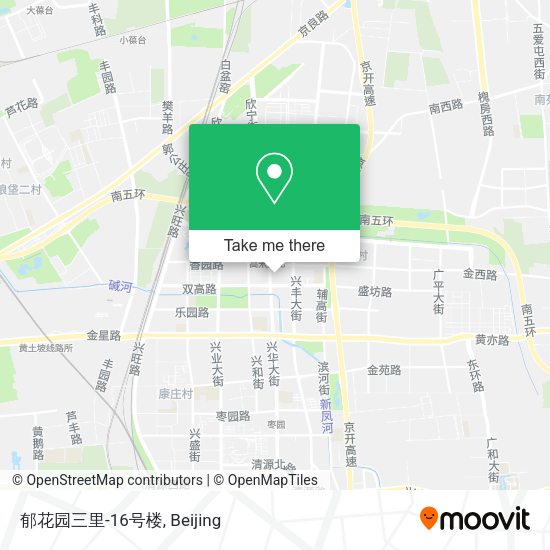 郁花园三里-16号楼 map