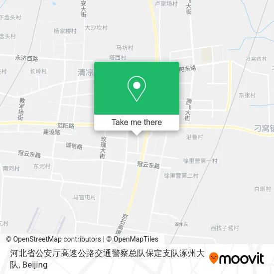 河北省公安厅高速公路交通警察总队保定支队涿州大队 map