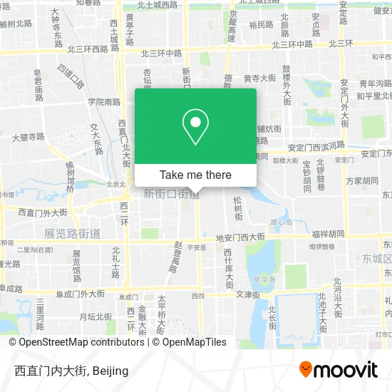 西直门内大街 map