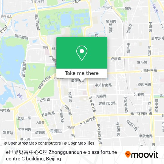 e世界财富中心C座 Zhongguancun e-plaza fortune centre C building map