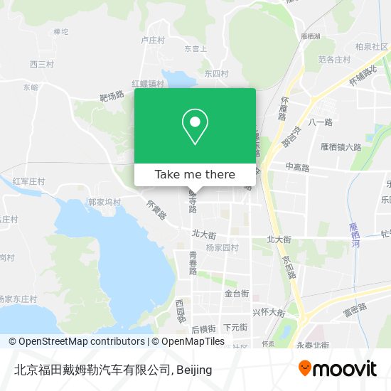 北京福田戴姆勒汽车有限公司 map