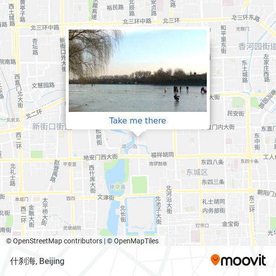 什刹海 map