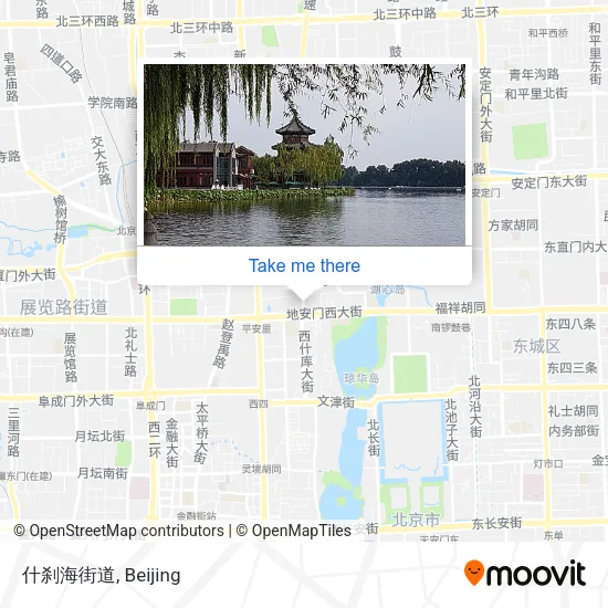 什刹海街道 map