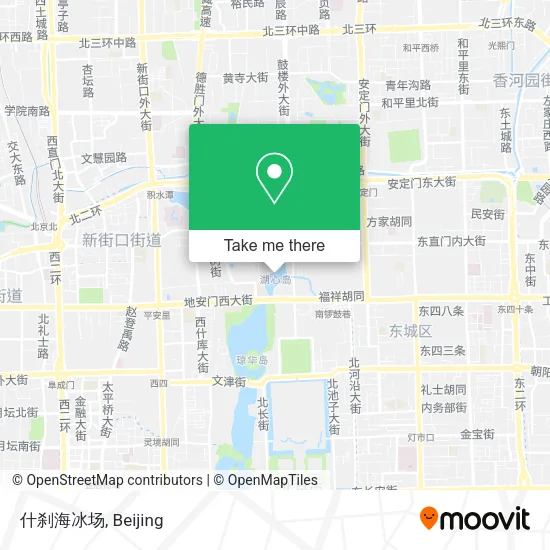 什刹海冰场 map