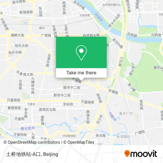 土桥地铁站-A口 map