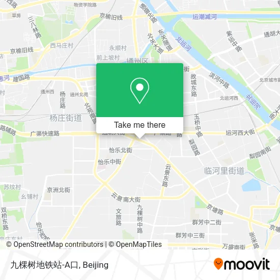 九棵树地铁站-A口 map