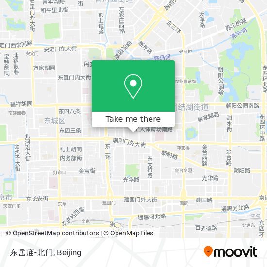 东岳庙-北门 map