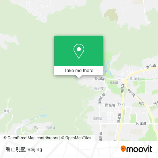 香山别墅 map