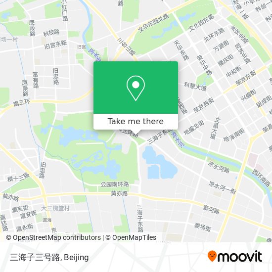 三海子三号路 map