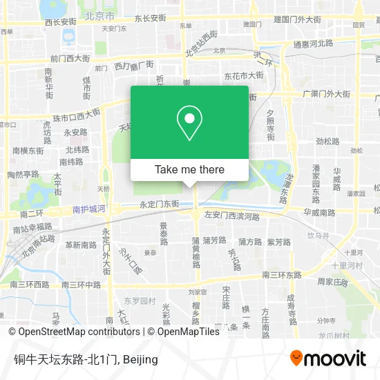 铜牛天坛东路-北1门 map