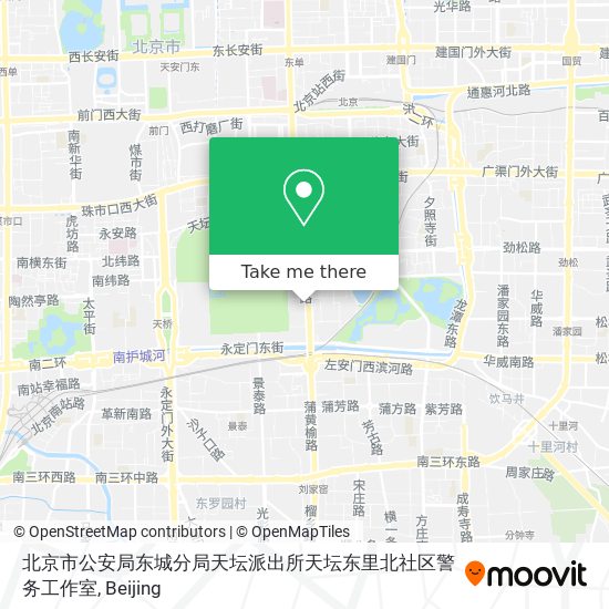 北京市公安局东城分局天坛派出所天坛东里北社区警务工作室 map