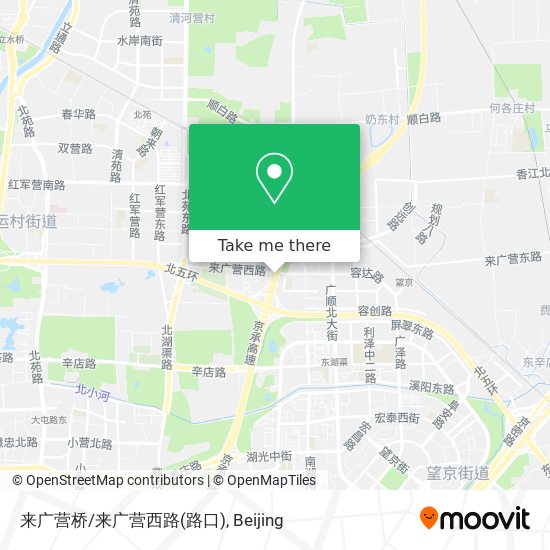 来广营桥/来广营西路(路口) map