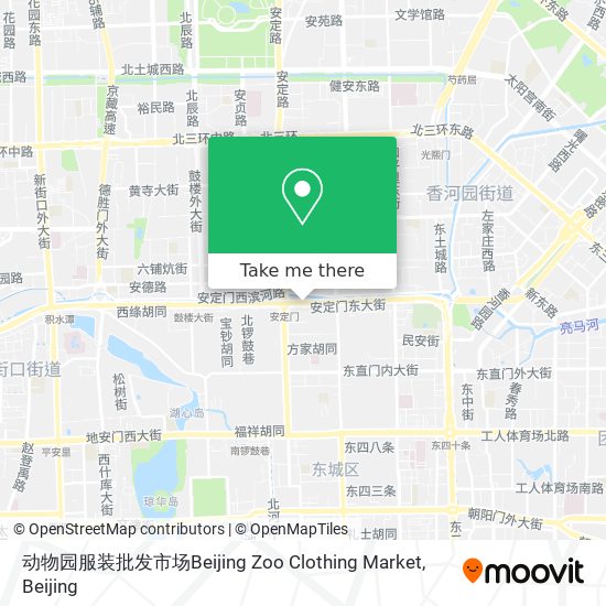动物园服装批发市场Beijing Zoo Clothing Market map