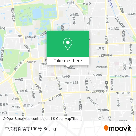中关村保福寺100号 map