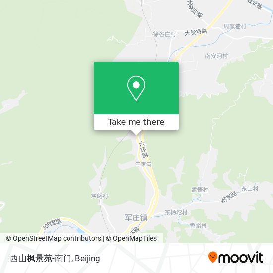 西山枫景苑-南门 map
