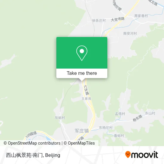 西山枫景苑-南门 map
