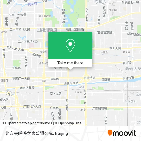北京去呼呼之家普通公寓 map