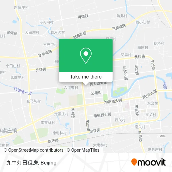九中灯日租房 map