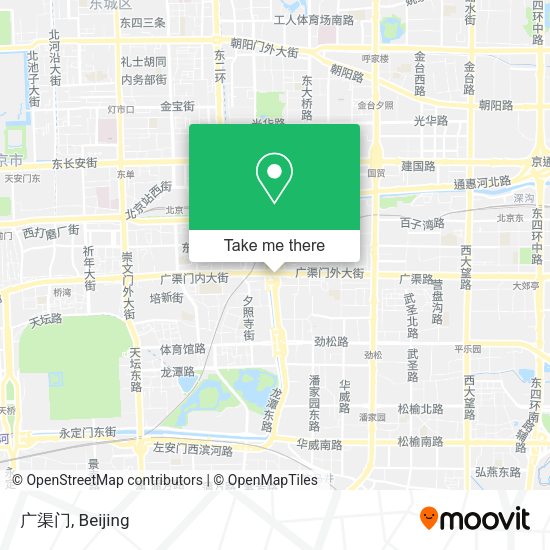 广渠门 map