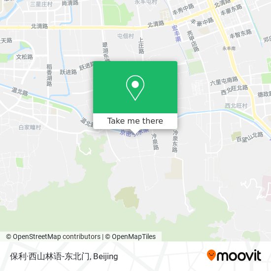 保利·西山林语-东北门 map