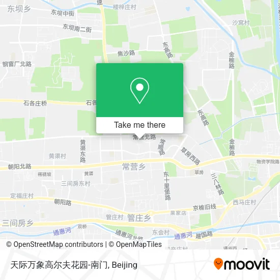 天际万象高尔夫花园-南门 map