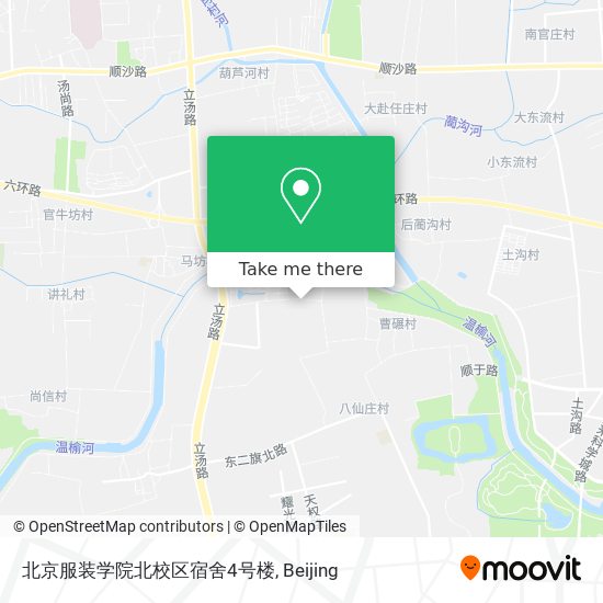 北京服装学院北校区宿舍4号楼 map