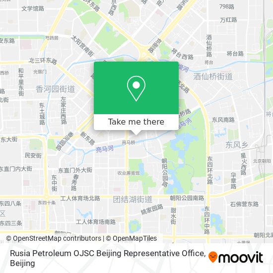 Rusia Petroleum OJSC Beijing Representative Office map