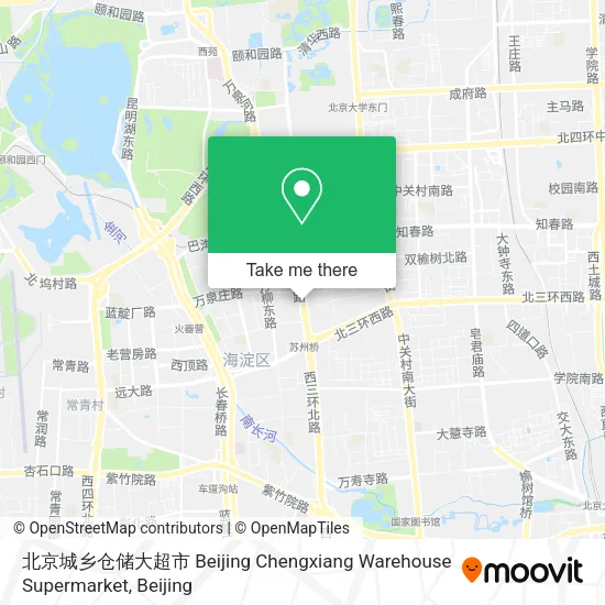 北京城乡仓储大超市 Beijing Chengxiang Warehouse Supermarket map