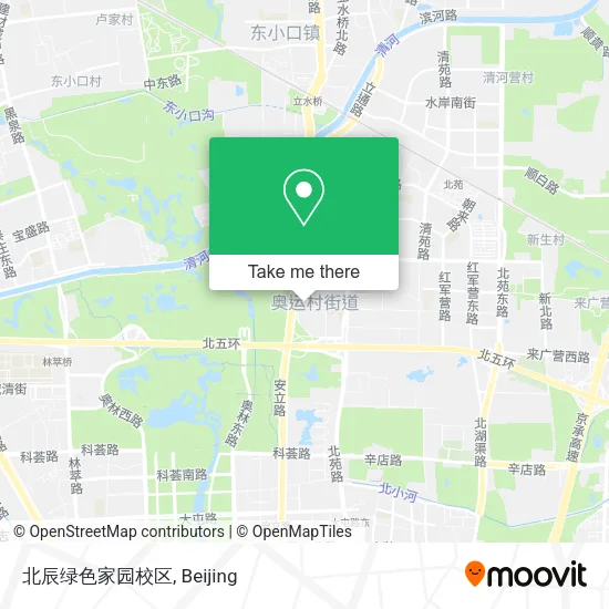 北辰绿色家园校区 map