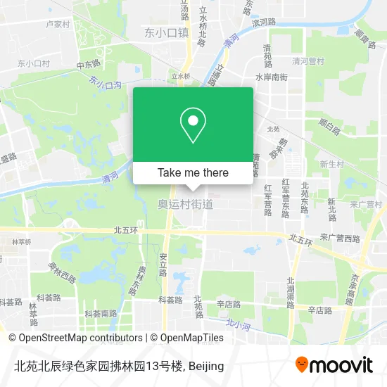 北苑北辰绿色家园拂林园13号楼 map