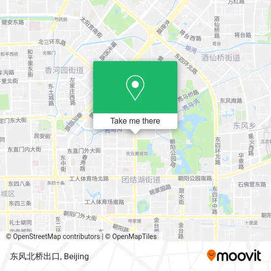 东风北桥出口 map